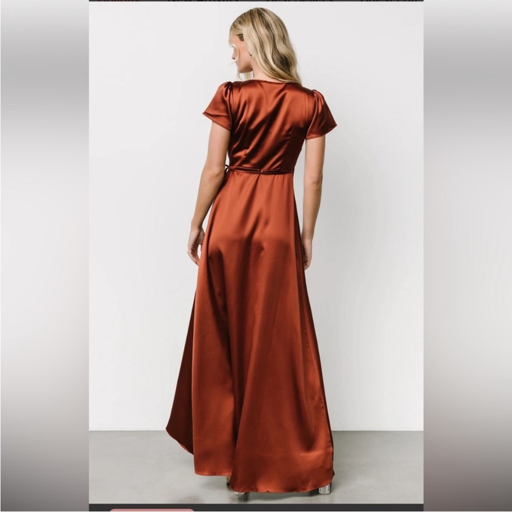 Baltic born sunset terracotta dress M brides maids fall dress - Picture 4 of 14